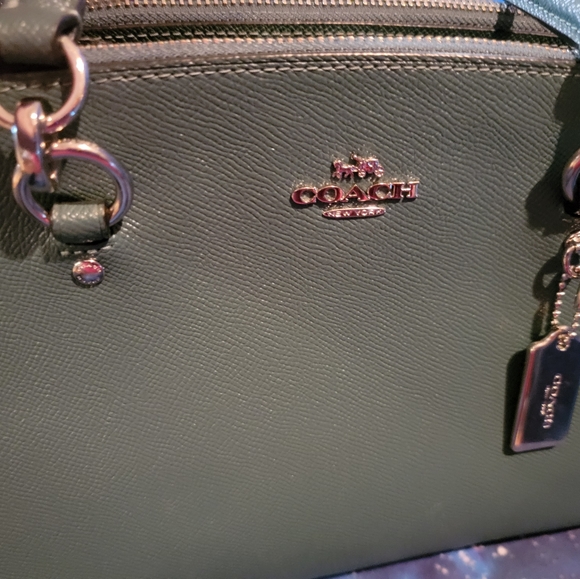 SOLD Coach Handbag & Matching Wallet (green) - Picture 6 of 14